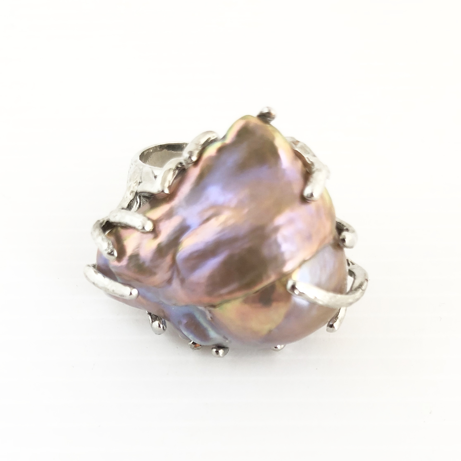 Anello con perlone