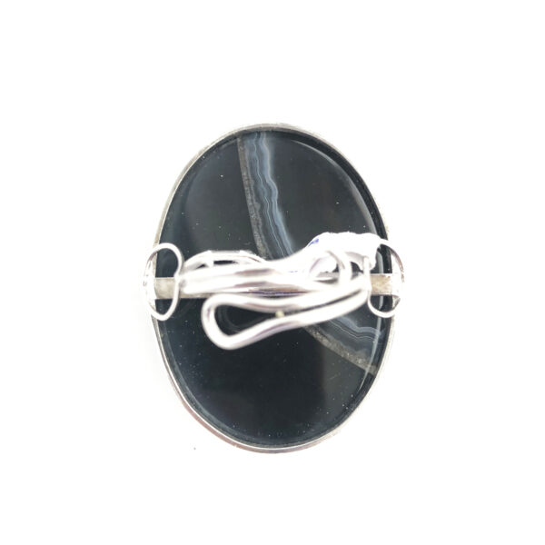 Anello in argento con agata