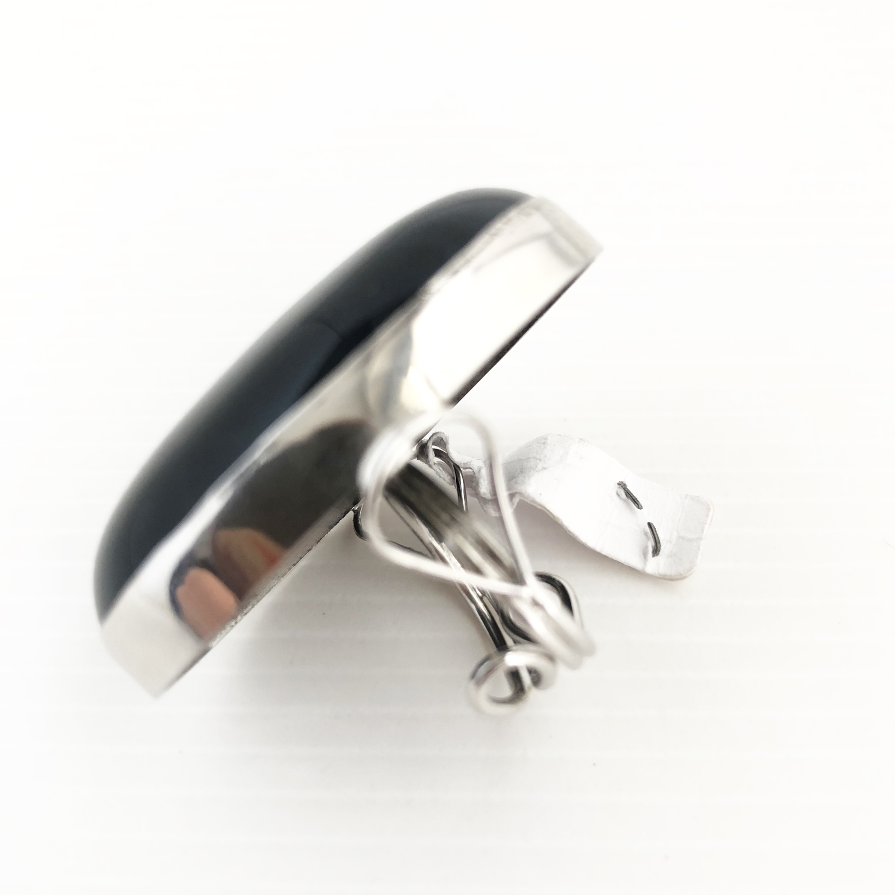 Anello in argento con agata nera