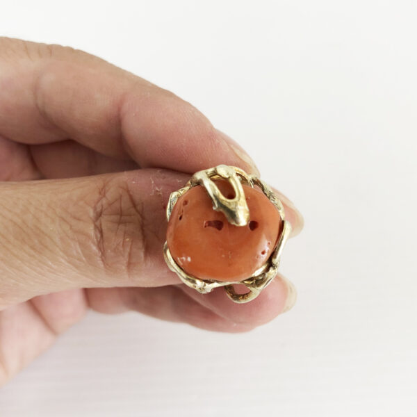 Anello in argento dorato