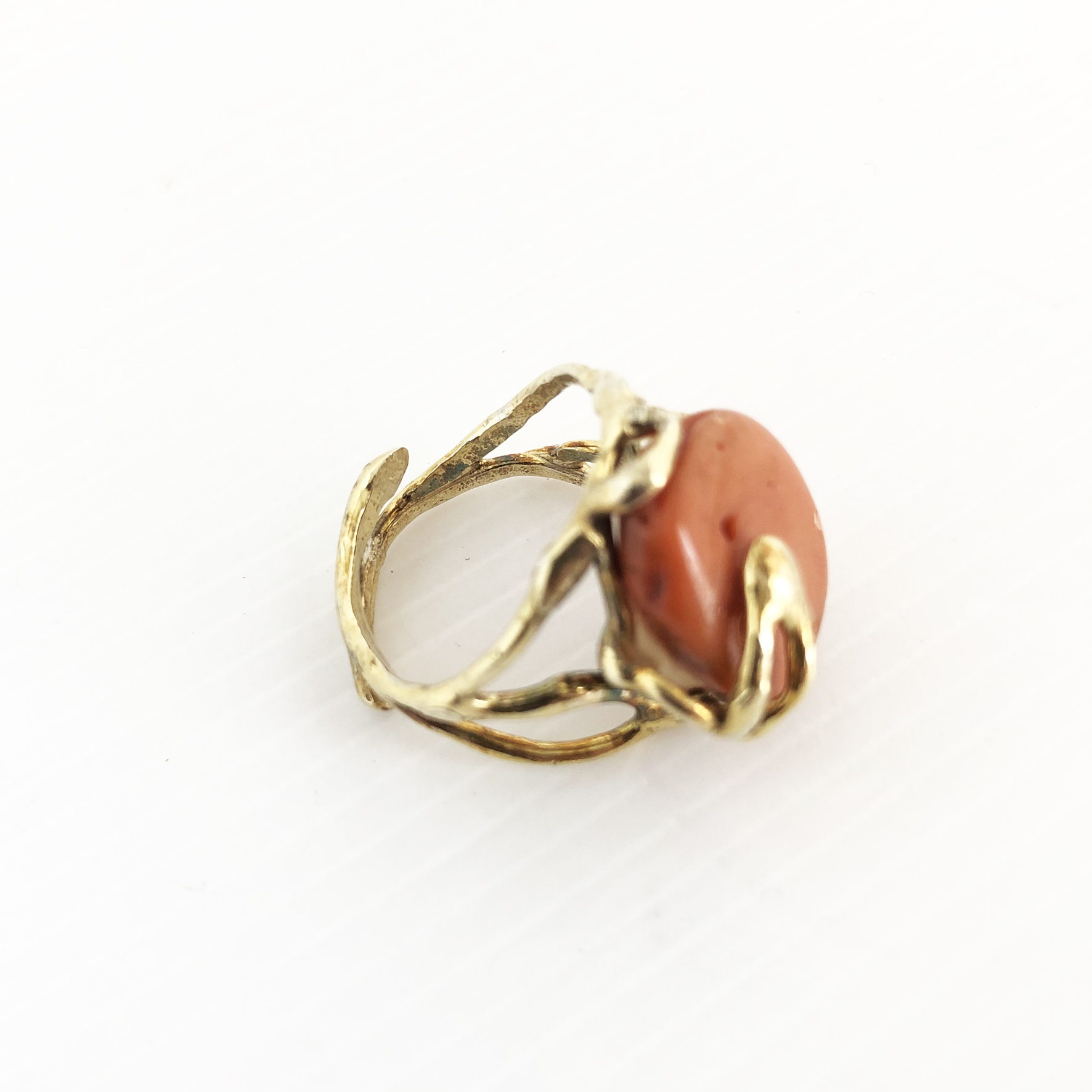 Anello in argento dorato 925