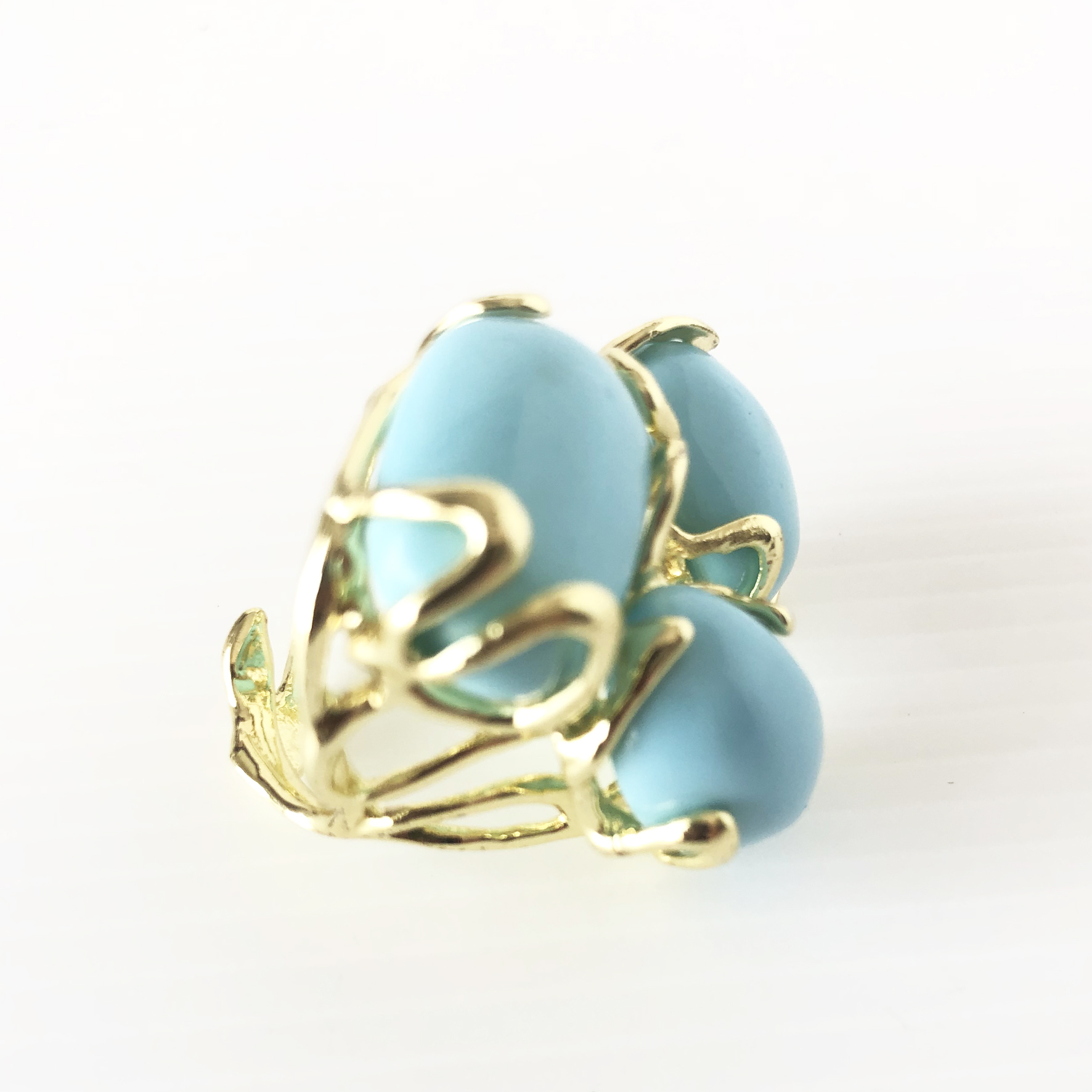 Anello in pasta di turchese