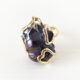 Anello in bronzo con perla barocca