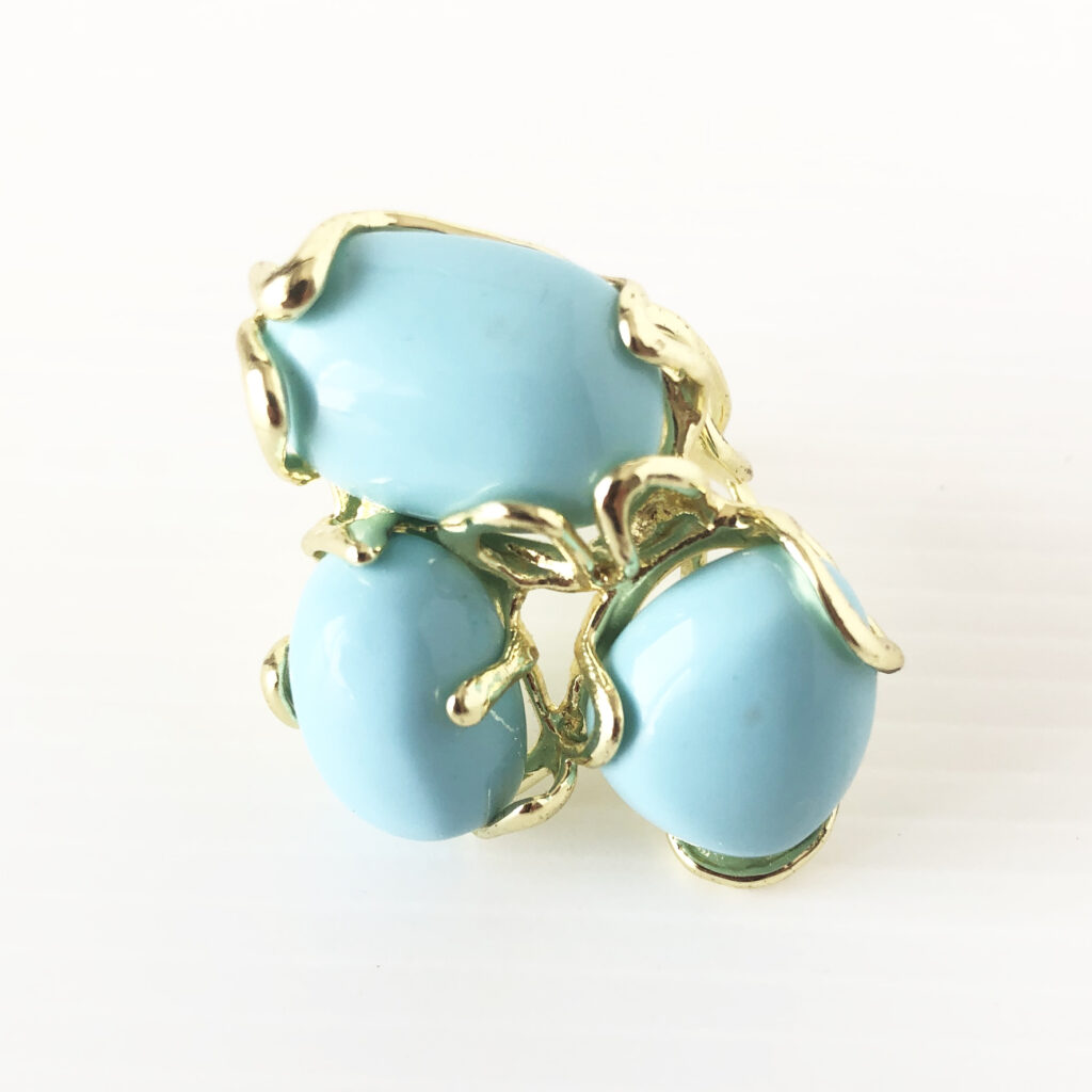 Anello in pasta di turchese