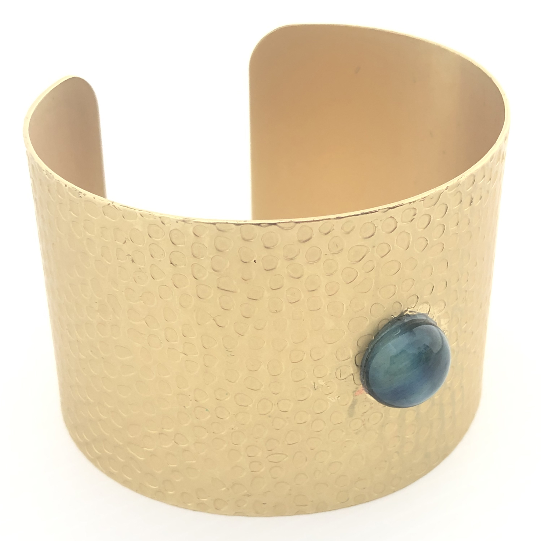 Bracciale alla schiava con pietra cabochon