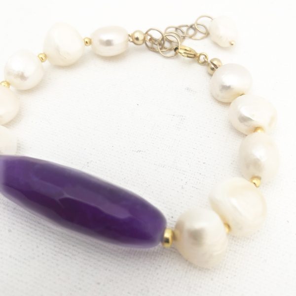 Bracciale con perle barocche