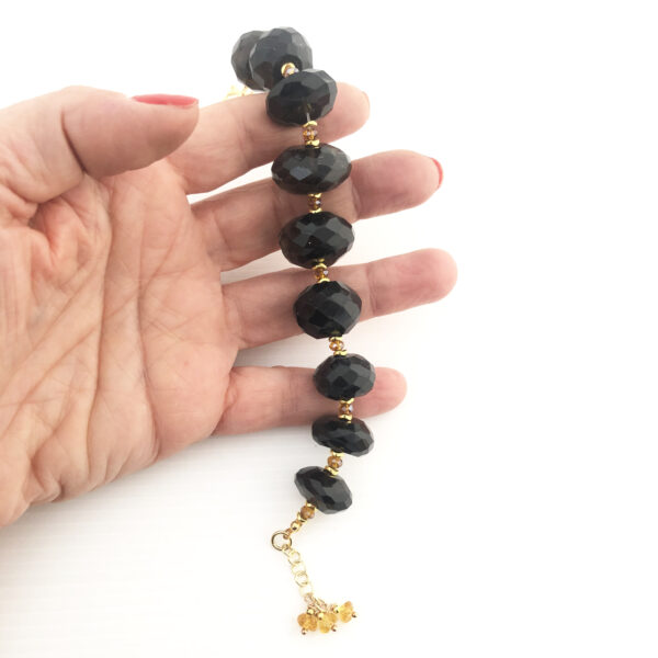 Bracciale in argento con pietre di onice
