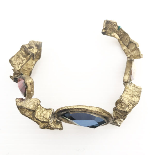 Bracciale in bronzo con cristalli cromatici