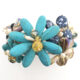 Bracciale rigido con fiori