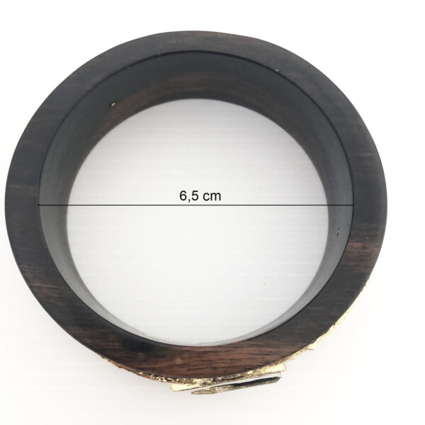 Bracciale rigido in ebano