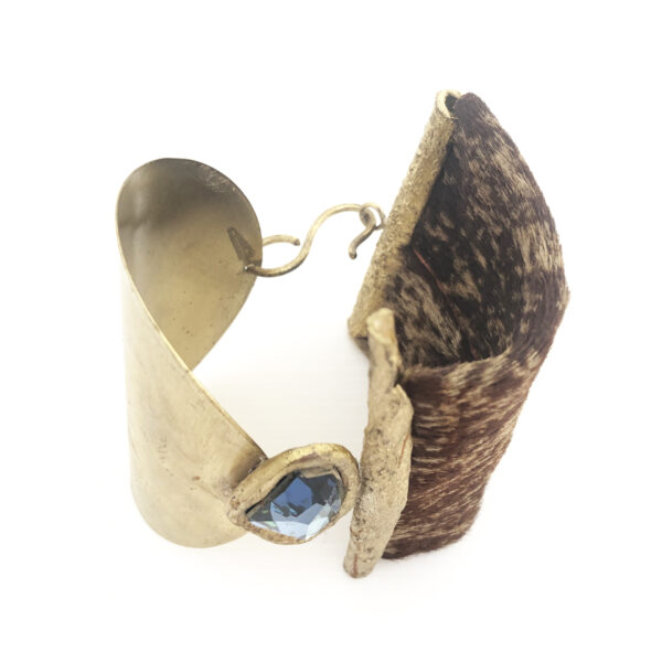 Bracciale semi rigido bronzo e Cavallino