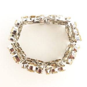 Bracciale semi rigido con pietre gialle