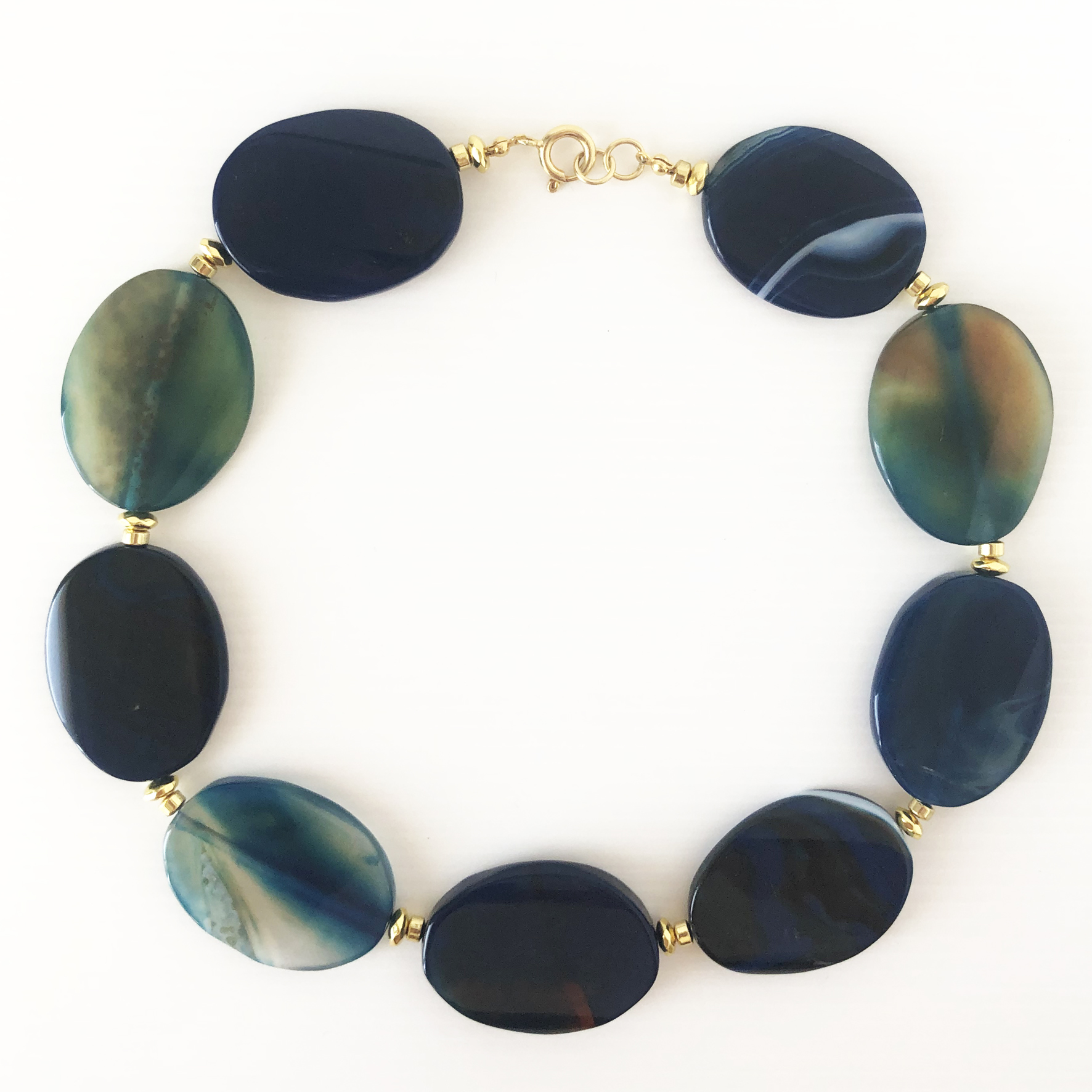 Collana con lapislazzuli ovali