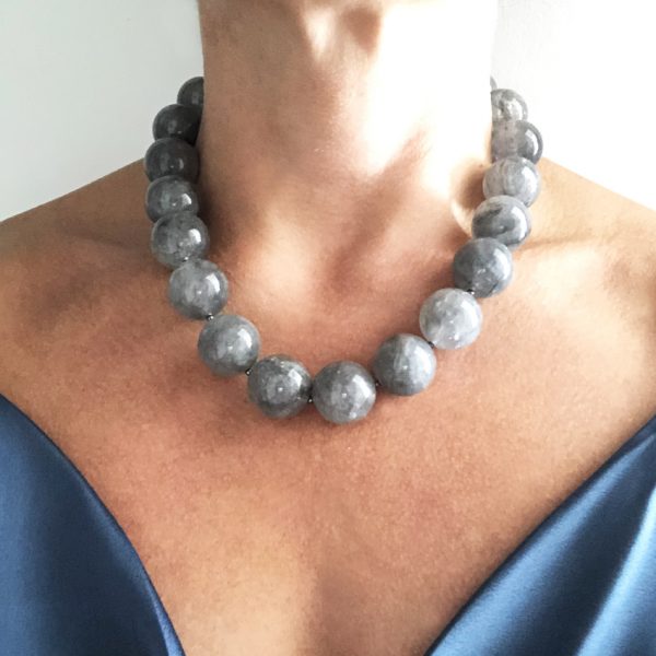 Collana girocollo in labradonite