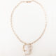 Collana in argento ramato con ciondolo cammeo
