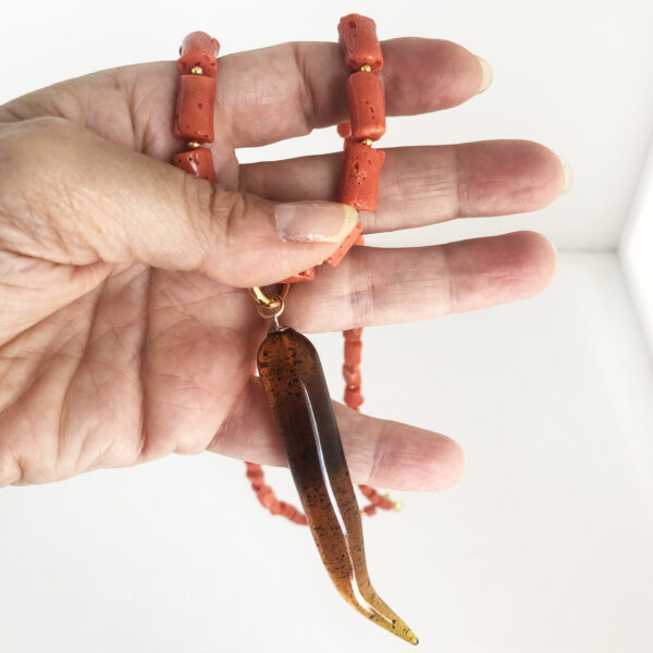 Collana in corallo rosso