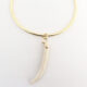 Collana rigida in ottone con pendente