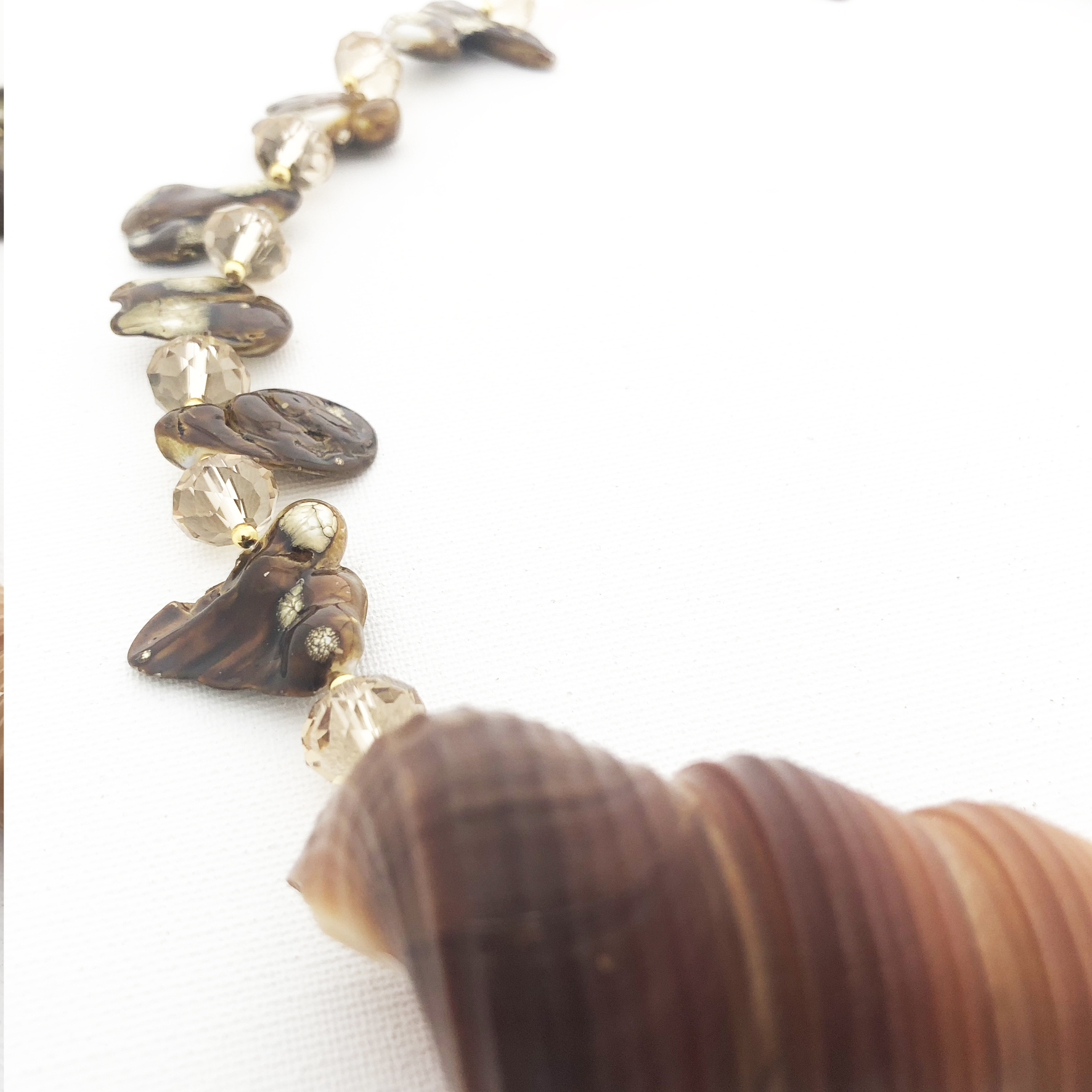 Collier con conchiglie naturali