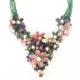 Collier con fiori di pietre dure