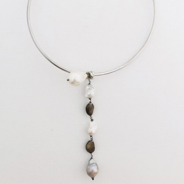 Collier con pendente in perle