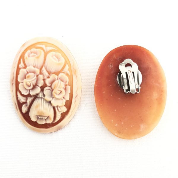 Orecchini cameo con clip