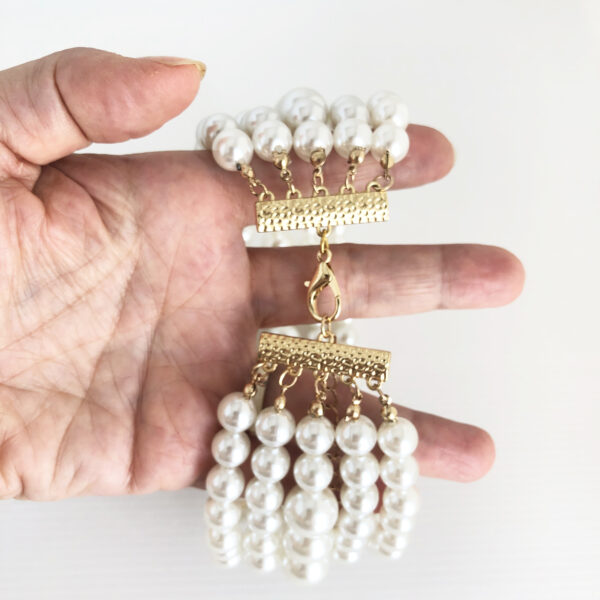 collier cinque fili di perle